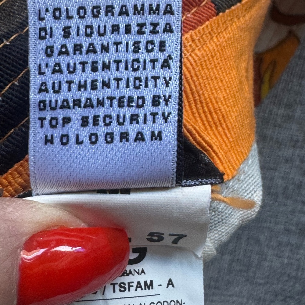 💯AUTH D&G Colorful Abstract Beach Hat Made in Italy 🇮🇹 - Picture 8 of 10